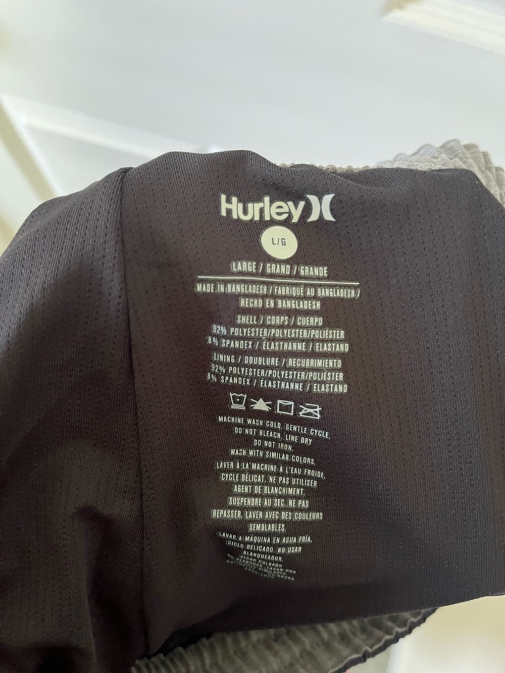 Hurley Navy Swim Trunks with Red & White Star-Spangled Side Panels - Picture 5 of 5